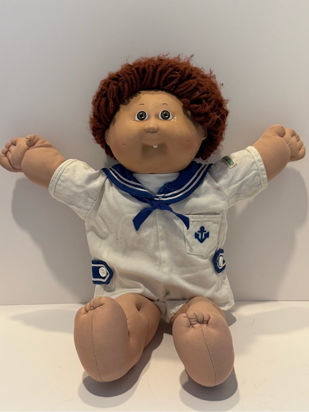 Vintage Cabbage Patch Kids 1985 Coleco Boy Doll Xavier Roberts Sailor Outfit